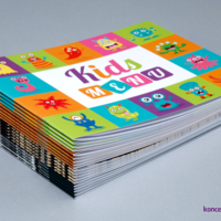 Kolorowe broszury poziome wydrukowane w drukarni Koncept.
