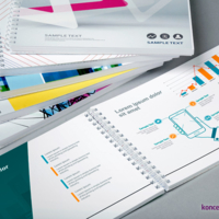 Katalogi spiralowane często wykorzystywane są do prezentacji produktów firmy.