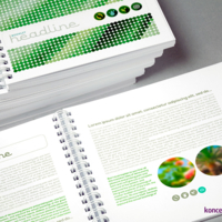 Praktyczne broszury spiralowane drukowane w kolorystyce CMYK.